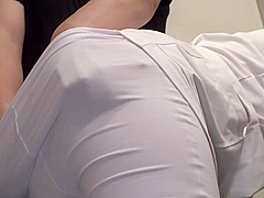 02H0523-Busty Mature Nurse in Skinny Pants Fucked in the Elevator