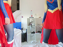 157 Gabi Gold Is Supergirl Fucked With Blue Nylon - Sex Movies Featuring Sexy Tights