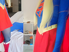 157 Gabi Gold Is Supergirl Fucked With Blue Nylon – Sex Movies Featuring Sexy Tights