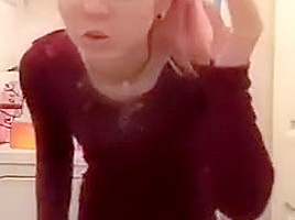 (18+) Pink Haired teen 18+ Plays With Pink Pussy