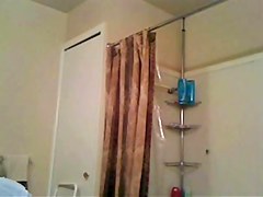 20 something MILF before shower