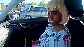 4k UHD Step Daughter In Car Seduces Step Dad With Her Ass