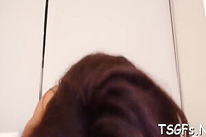 After Giving A Consummate Blow The Tranny Gets Anal Tunnelled