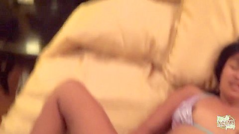 After The Blowjob And Rimjob The Brunette With Small Asian Tits Goes Into Doggy Style