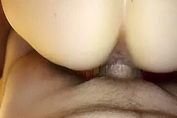 After buddy fills his wife, hubby gets sloppy seconds leaving a bigger pie