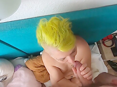 Afternoon Blowjob In Bedroom With Cum Swallowing