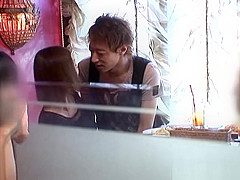 Akari Asahina Asian babe enjoys lunch and a fucking in pov public sex
