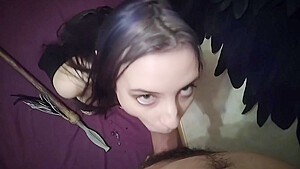 All Face In Cum! Cute Amazon Like To Suck Dicks
