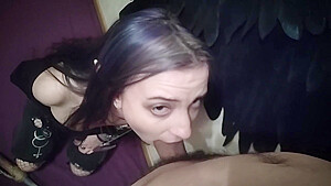 All Face In Cum! Cute Amazon Like To Suck Dicks