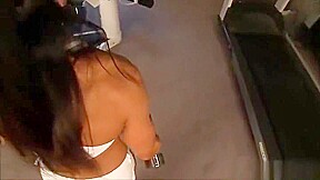 Alluring busty experienced female perfroming in fetish sex video