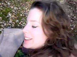 Amateur Couple Outdoors