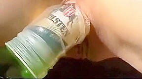 Amateur - Little Tits Cutie Pee & Bottle Masturbation Outdoo