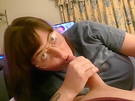 Amateur teen 18+ Facial Pov Blowjob
