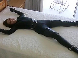 Anna lee bound and gagged in bed