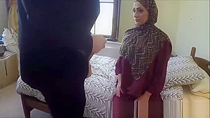 Arab Milf Needy For Cash Fucks Huge White Cock