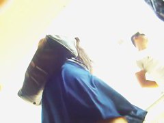 As a mall specialist I took a peek up a blue skirt
