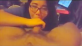 Asian BBW Blowjob Big White Cock Pt 3