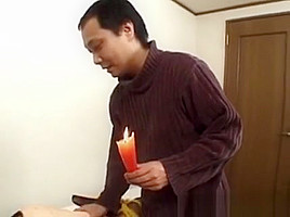 Asian Blow Up Doll Bondage And Wax Play