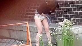 Asian Ho Pisses Over Town