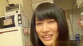 Asian Skank Rubs Pussy