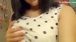 Asian Skank Rubs Pussy