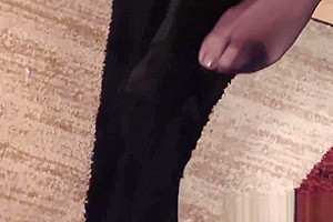 Asian business TS spills load after jerking off