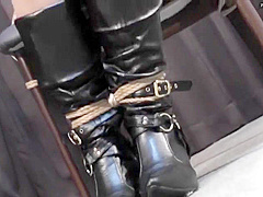 Asumi Red Satin Bondage