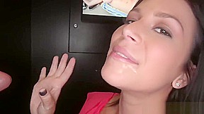 Ava Cash glory hole fucking to a facial