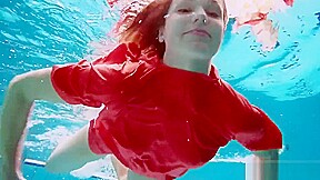 Avenna Enjoys Swimming In The Pool