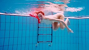 Avenna Enjoys Swimming In The Pool