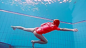Avenna Enjoys Swimming In The Pool