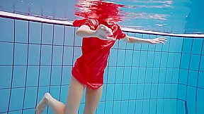 Avenna Enjoys Swimming In The Pool