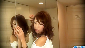 Aya Sakuraba provides steamy pleasures on two hard cocks - More at JavHD net
