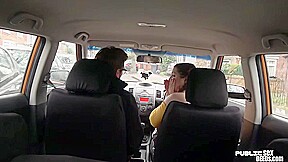 BBW amateur slut fucked outdoor in car by driving instructor