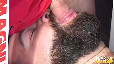 BEARFILMS Naughty Chubby Gays Having 3way Dick Sucking