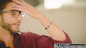 BLACKED Brunette Lana Rhoades First Big Black Cock