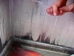 Bareback toilet sex