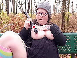Bbw Squirtin On The Nature Trail