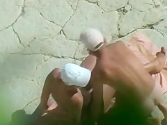 Beach - Fucking Doggy Style Couple