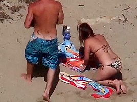 Beach bikini fuck