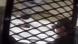 Beautiful Latina babe sucking dick and getting fucked hard by a border agent