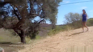 Beautiful Latina babe sucking dick and getting fucked hard by a border agent