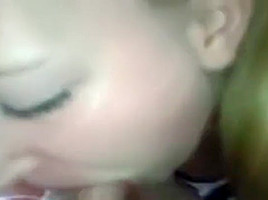 Beautiful girl is making a perfect Blowjob