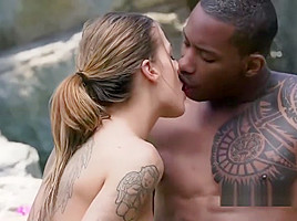Belle Claire and the Dellai Fake twins in an interracial orgy
