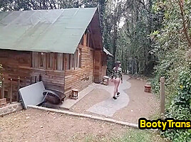 Big Ass Shemale Fucked Outdoor In Ass By Bareback Bbc