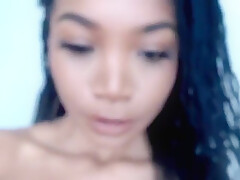Big Boobs Ebony Hottie Suck Dildo Anal Toy