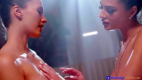 Big Breasts Lesbians Romantic Massage Hot Video