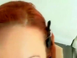 Big Tit Redhead Amateur Gives A Pov Blowjob