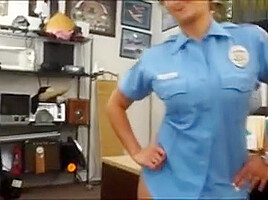 Big Tits And Big Ass Latin Officer Banged At The Pawnshop