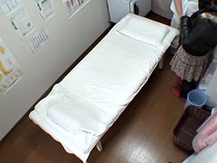Big booty Japanese caught in a massage video
